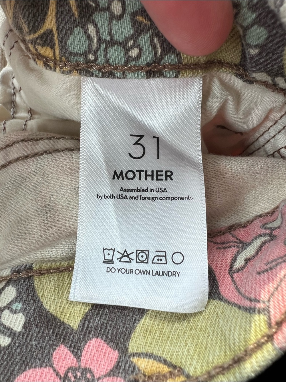 MOTHER Floral Hustler Ankle Pants - Picture 4 of 6